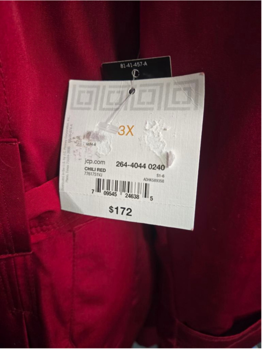 Clearance Women's Liz Claiborne Wine Color Water Resistant Hooded Trench Coat 3X - Picture 7 of 15